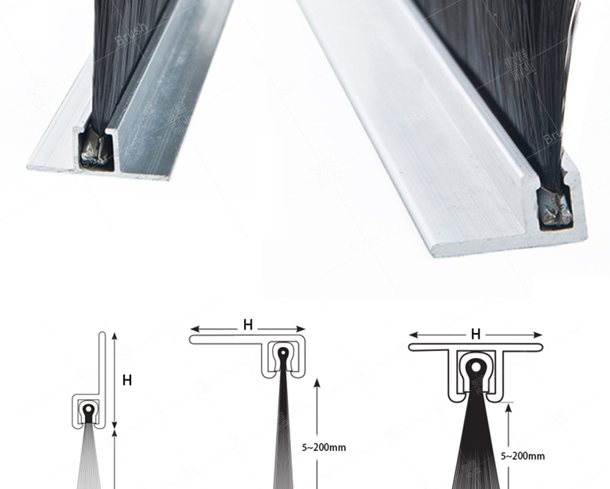 铝合金毛刷支架