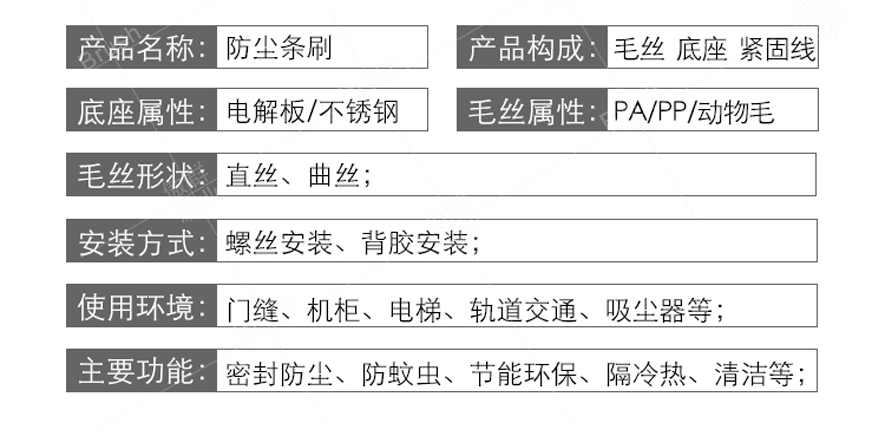 防尘条刷