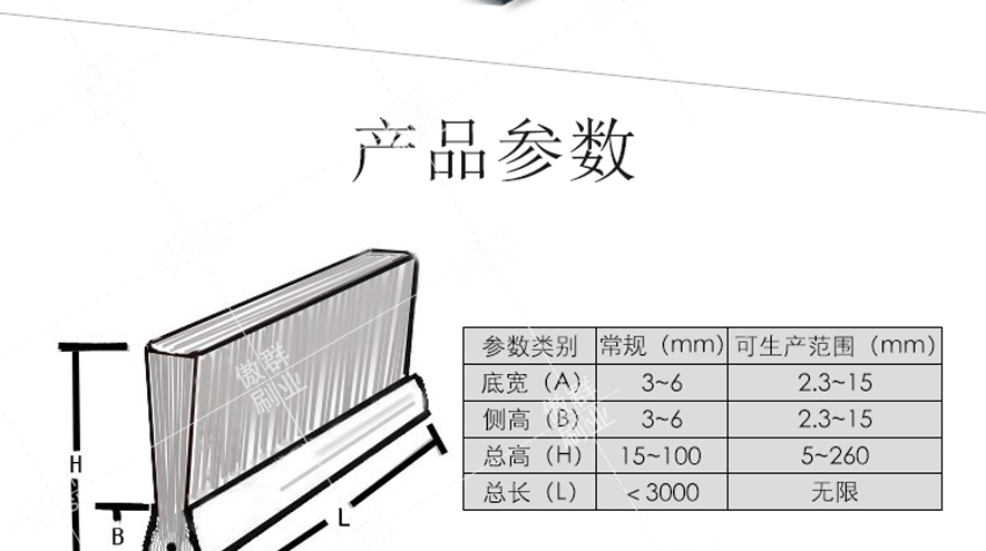 门底毛刷条